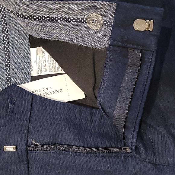 NWT Banana Republic Dark Navy Scalloped Shorts - Picture 3 of 8